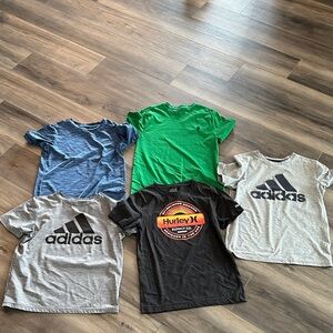 Boys Adidas, Hurley, Ralph Lauren T-Shirts - Multi-Color Pack, size 10-12